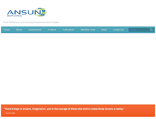 Tablet Screenshot of ansunbiopharma.com